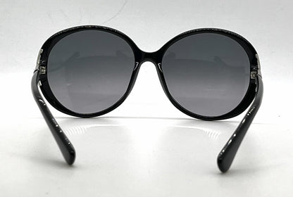 Tod's TO49 Q1B Black Oversized Round Sunglasses-Grey Gradient Lenses-Unworn-Italy