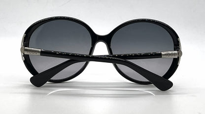 Tod's TO49 Q1B Black Oversized Round Sunglasses-Grey Gradient Lenses-Unworn-Italy