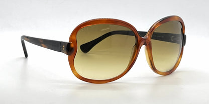 Tod's TO03 56F Translucent Tortoise / Black Butterfly Sunglasses-Brown Gradient Lenses-Unworn