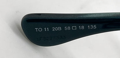 Tod's TO11 20B Grey / Blue Double-Bridge Aviator Sunglasses-Grey Gradient Lenses-Unworn