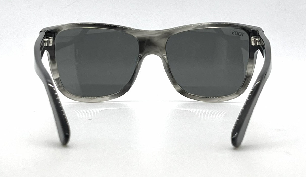 Tod's TO106 47E Black / Grey Marble Square Sunglasses-Dark Grey Lenses-Unworn-Italy