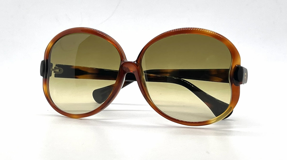Tod's Translucent Brown Tortoise Oval Sunglasses-Brown Gradient Lenses-Unworn
