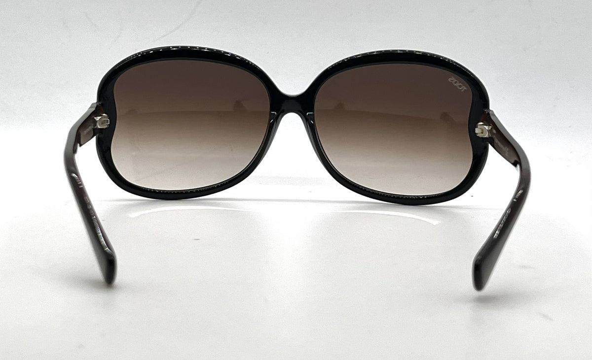 Tod's TO03 05K Black / Tortoise Butterfly Sunglasses-Havana Gradient Lenses-Unworn