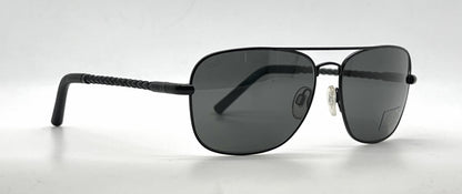 Tod's TO66 02A Black Aviator Sunglasses-Grey Lenses-Unworn-Italy