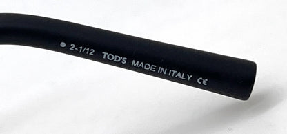 Tod's TO66 02A Black Aviator Sunglasses-Grey Lenses-Unworn-Italy