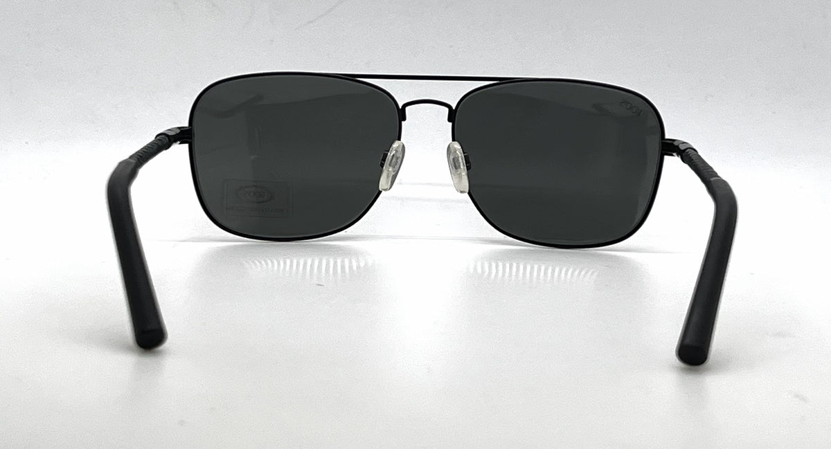 Tod's TO66 02A Black Aviator Sunglasses-Grey Lenses-Unworn-Italy