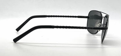 Tod's TO66 02A Black Aviator Sunglasses-Grey Lenses-Unworn-Italy