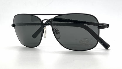 Tod's TO66 02A Black Aviator Sunglasses-Grey Lenses-Unworn-Italy