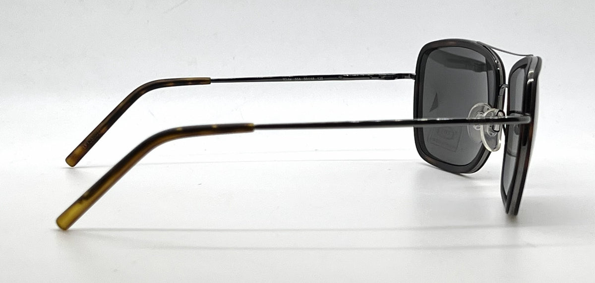 Tod's TO64 56A Dark Tortoise / Gunmetal Aviator Sunglasses-Grey Lenses-Unworn