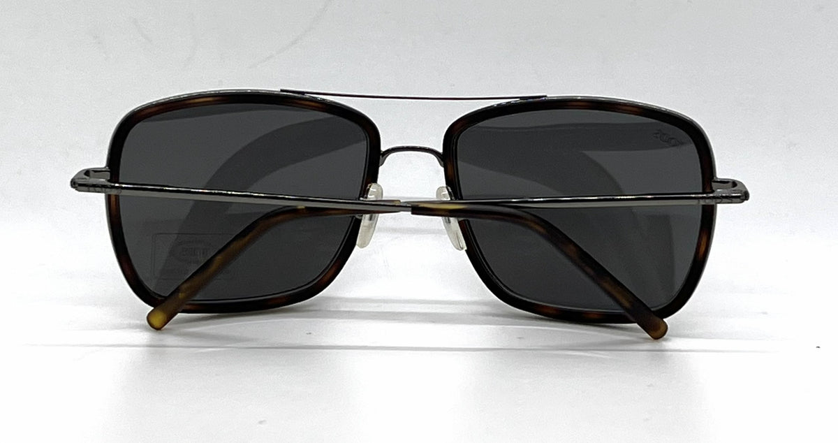 Tod's TO64 56A Dark Tortoise / Gunmetal Aviator Sunglasses-Grey Lenses-Unworn