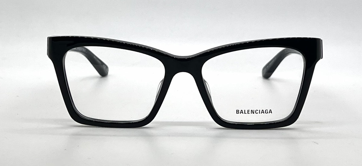 Balenciaga BB0210O 001 Black Acetate Eyeglasses-Unworn-Italy