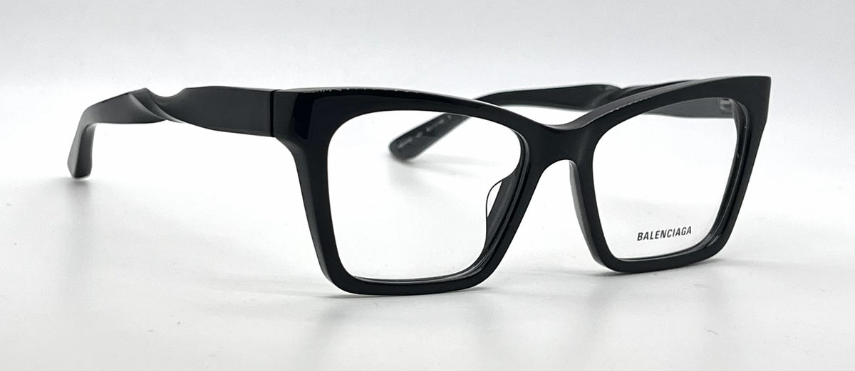 Balenciaga BB0210O 001 Black Acetate Eyeglasses-Unworn-Italy