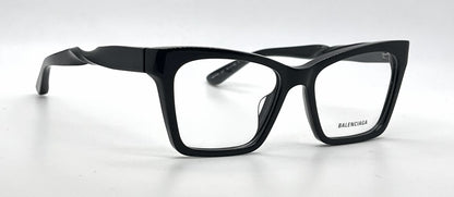Balenciaga BB0210O 001 Black Acetate Eyeglasses-Unworn-Italy