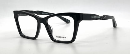 Balenciaga BB0210O 001 Black Acetate Eyeglasses-Unworn-Italy