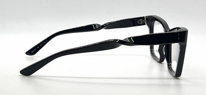 Balenciaga BB0210O 001 Black Acetate Eyeglasses-Unworn-Italy