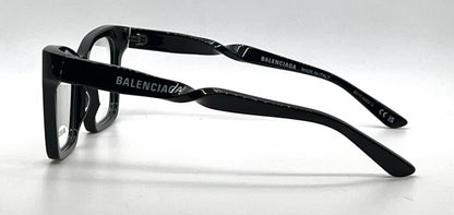 Balenciaga BB0210O 001 Black Acetate Eyeglasses-Unworn-Italy