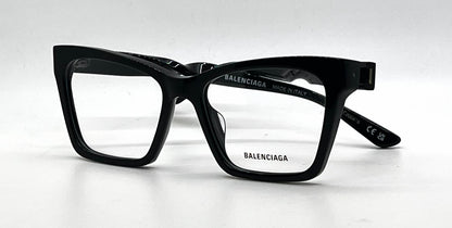Balenciaga BB0210O 001 Black Acetate Eyeglasses-Unworn-Italy