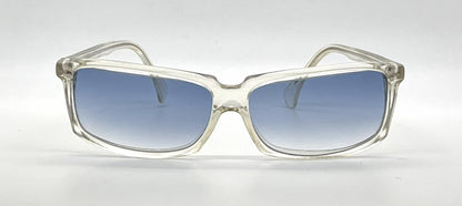 Alain Mikli A.M 89 700 Crystal Clear Rectangular Sunglasses-Blue Gradient Lenses-Unworn