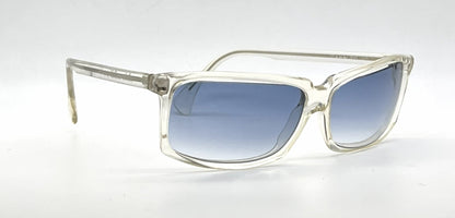 Alain Mikli A.M 89 700 Crystal Clear Rectangular Sunglasses-Blue Gradient Lenses-Unworn