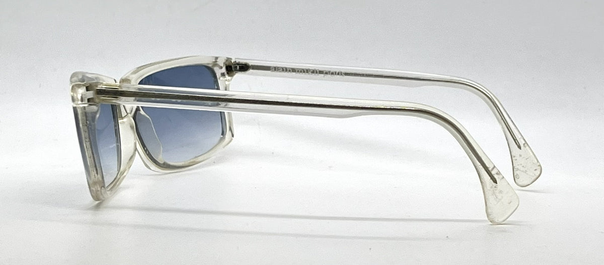 Alain Mikli A.M 89 700 Crystal Clear Rectangular Sunglasses-Blue Gradient Lenses-Unworn