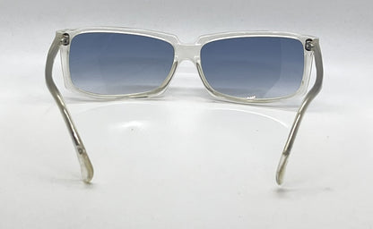 Alain Mikli A.M 89 700 Crystal Clear Rectangular Sunglasses-Blue Gradient Lenses-Unworn