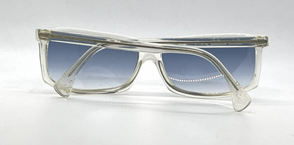 Alain Mikli A.M 89 700 Crystal Clear Rectangular Sunglasses-Blue Gradient Lenses-Unworn