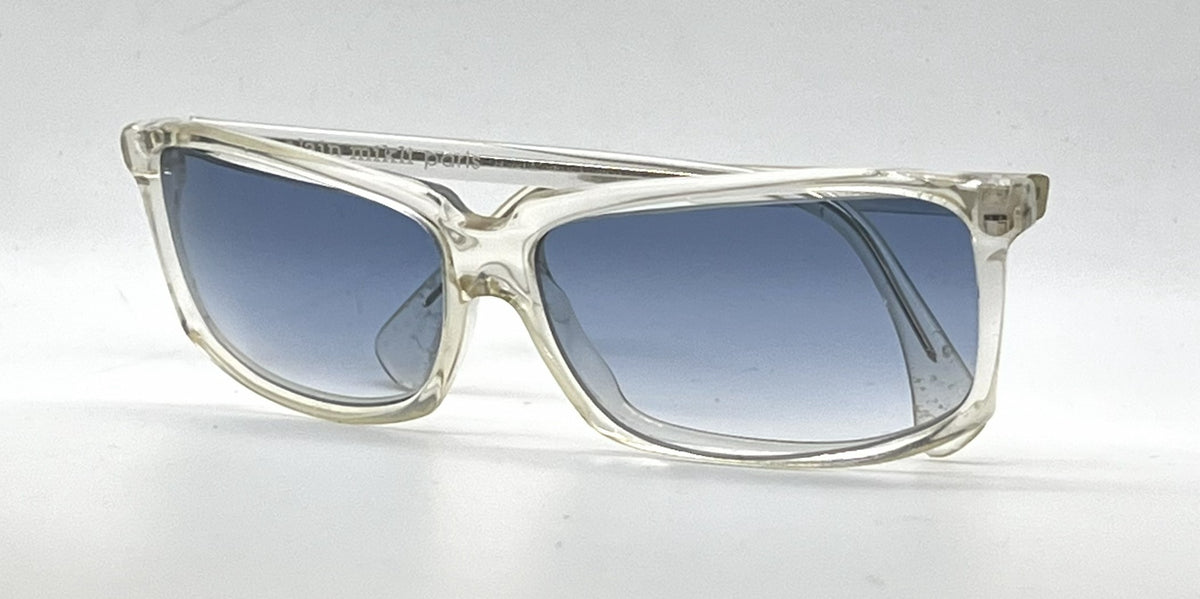 Alain Mikli A.M 89 700 Crystal Clear Rectangular Sunglasses-Blue Gradient Lenses-Unworn