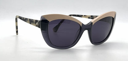 Face à Face SPICY 1 Peach / Blue Cat-Eye Vintage Sunglasses-Dark Grey Lenses-Unworn
