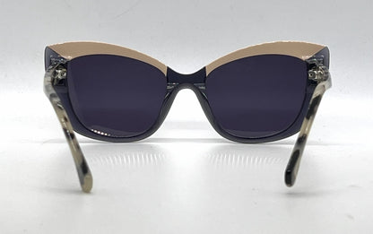 Face à Face SPICY 1 Peach / Blue Cat-Eye Vintage Sunglasses-Dark Grey Lenses-Unworn