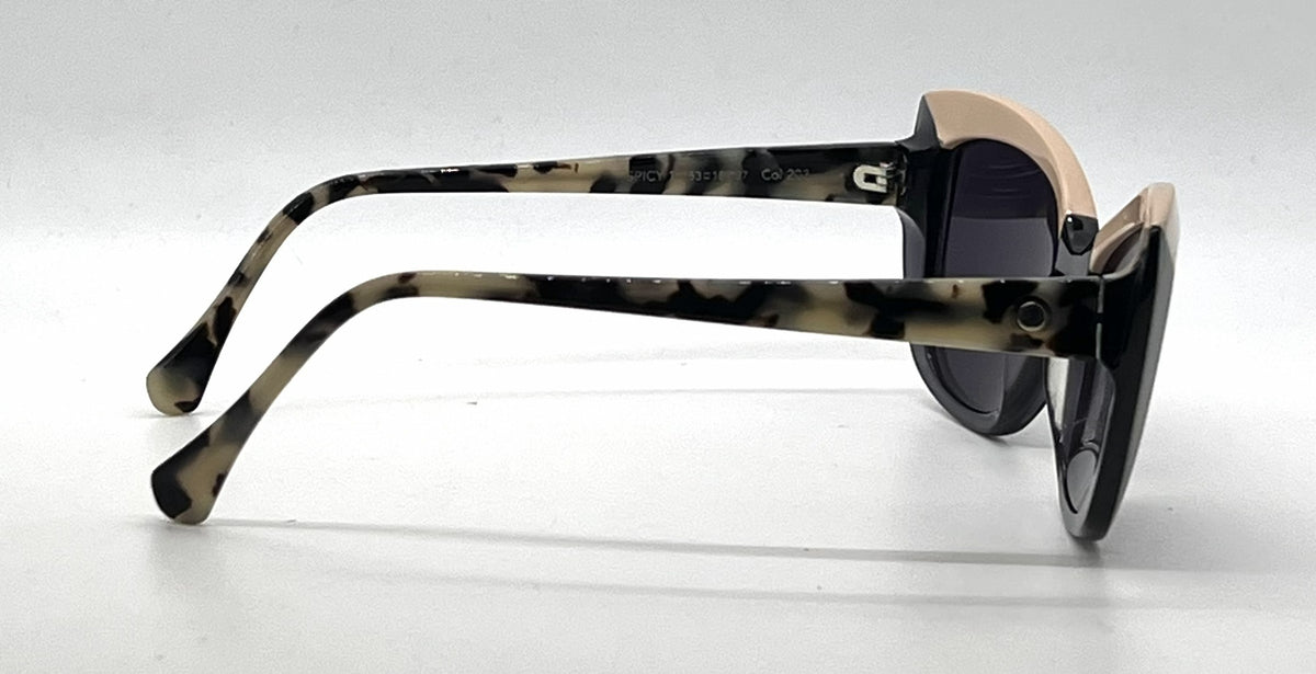 Face à Face SPICY 1 Peach / Blue Cat-Eye Vintage Sunglasses-Dark Grey Lenses-Unworn