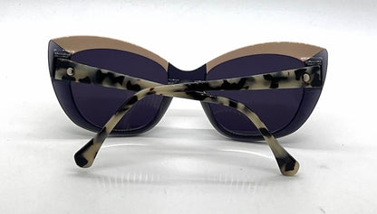 Face à Face SPICY 1 Peach / Blue Cat-Eye Vintage Sunglasses-Dark Grey Lenses-Unworn