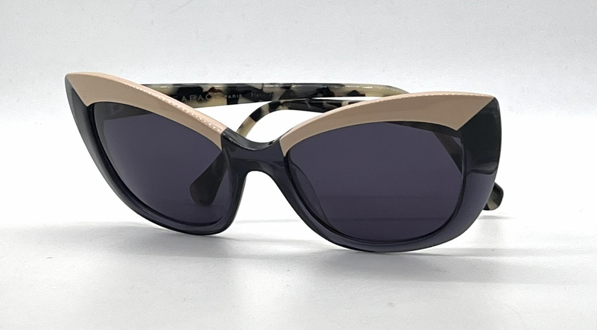 Face à Face SPICY 1 Peach / Blue Cat-Eye Vintage Sunglasses-Dark Grey Lenses-Unworn
