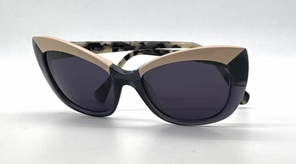 Face à Face SPICY 1 Peach / Blue Cat-Eye Vintage Sunglasses-Dark Grey Lenses-Unworn