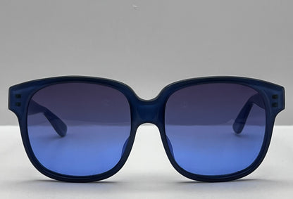 Vintage Emmanuelle Khanh 8080 85-Truculent Caribbean Blue Frame-with Brand New Custom “Berkos Designs” Gradient Lenses