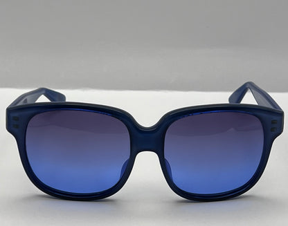 Vintage Emmanuelle Khanh 8080 85-Truculent Caribbean Blue Frame-with Brand New Custom “Berkos Designs” Gradient Lenses