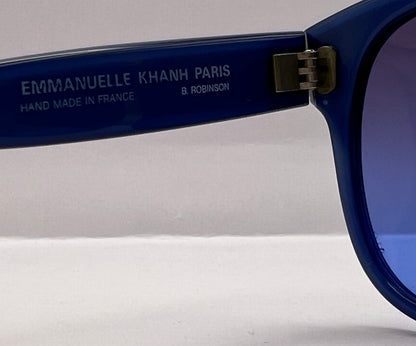 Vintage Emmanuelle Khanh 8080 85-Truculent Caribbean Blue Frame-with Brand New Custom “Berkos Designs” Gradient Lenses