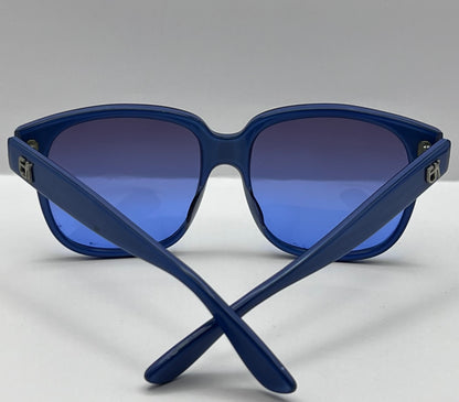 Vintage Emmanuelle Khanh 8080 85-Truculent Caribbean Blue Frame-with Brand New Custom “Berkos Designs” Gradient Lenses