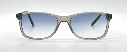 Polo Ralph Lauren PH2155 Transparent Grey Sunglasses-Custom Blue Gradient Lenses-Unworn