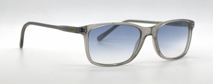 Polo Ralph Lauren PH2155 Transparent Grey Sunglasses-Custom Blue Gradient Lenses-Unworn