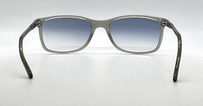 Polo Ralph Lauren PH2155 Transparent Grey Sunglasses-Custom Blue Gradient Lenses-Unworn