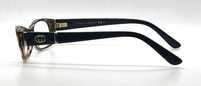Gucci GG3201 Z9Y Square Vintage Optical Frame-Havana Blue-Demo Lens-Unworn