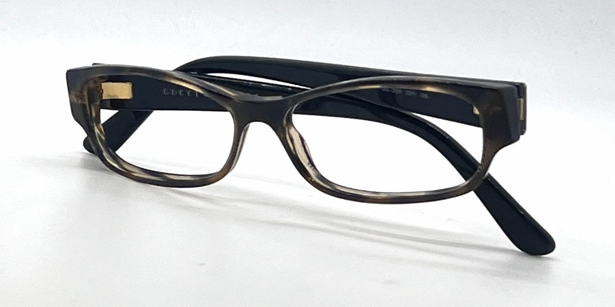 Gucci GG3201 Z9Y Square Vintage Optical Frame-Havana Blue-Demo Lens-Unworn