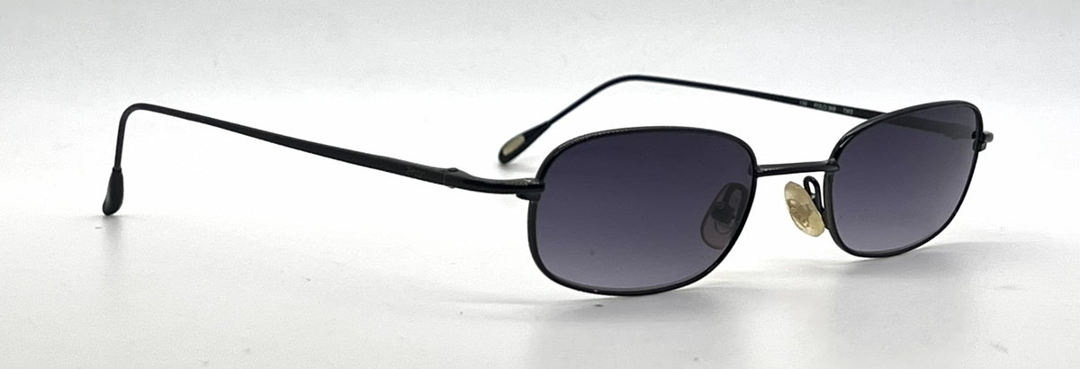Polo Ralph Lauren 368 Black Gunmetal Sunglasses-Custom Black Gradient Lenses-Unworn