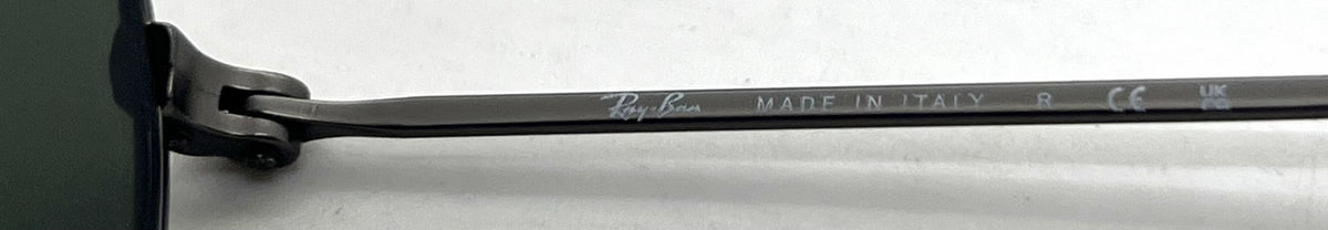 Ray-Ban Round Metal RB3447 Matte Gunmetal Round Sunglasses-G-15 Green Lenses-Unworn