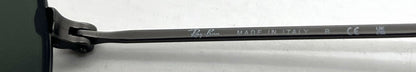 Ray-Ban Round Metal RB3447 Matte Gunmetal Round Sunglasses-G-15 Green Lenses-Unworn