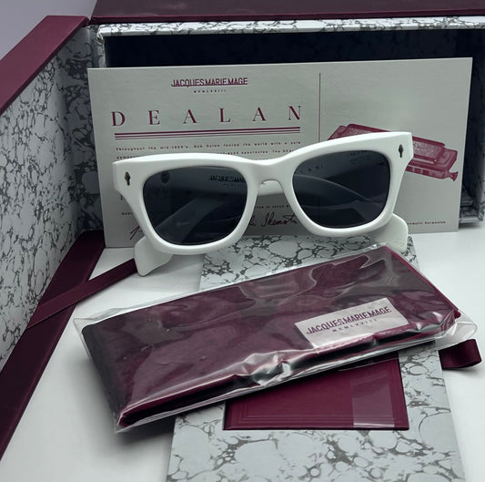 Jacques Marie Mage DEALAN Sunglasses-White-LTD Of 250-Mint Condition-100% Authentic