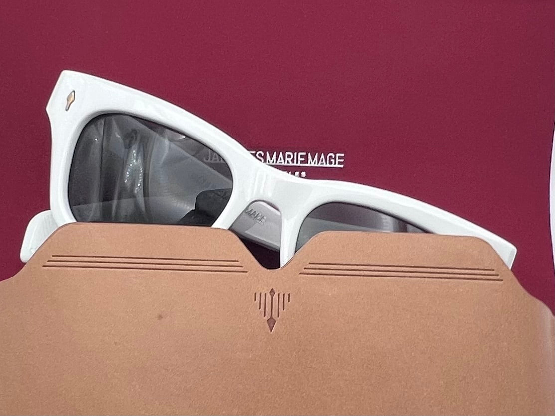 Jacques Marie Mage DEALAN Sunglasses-White-LTD Of 250-Mint Condition-100% Authentic