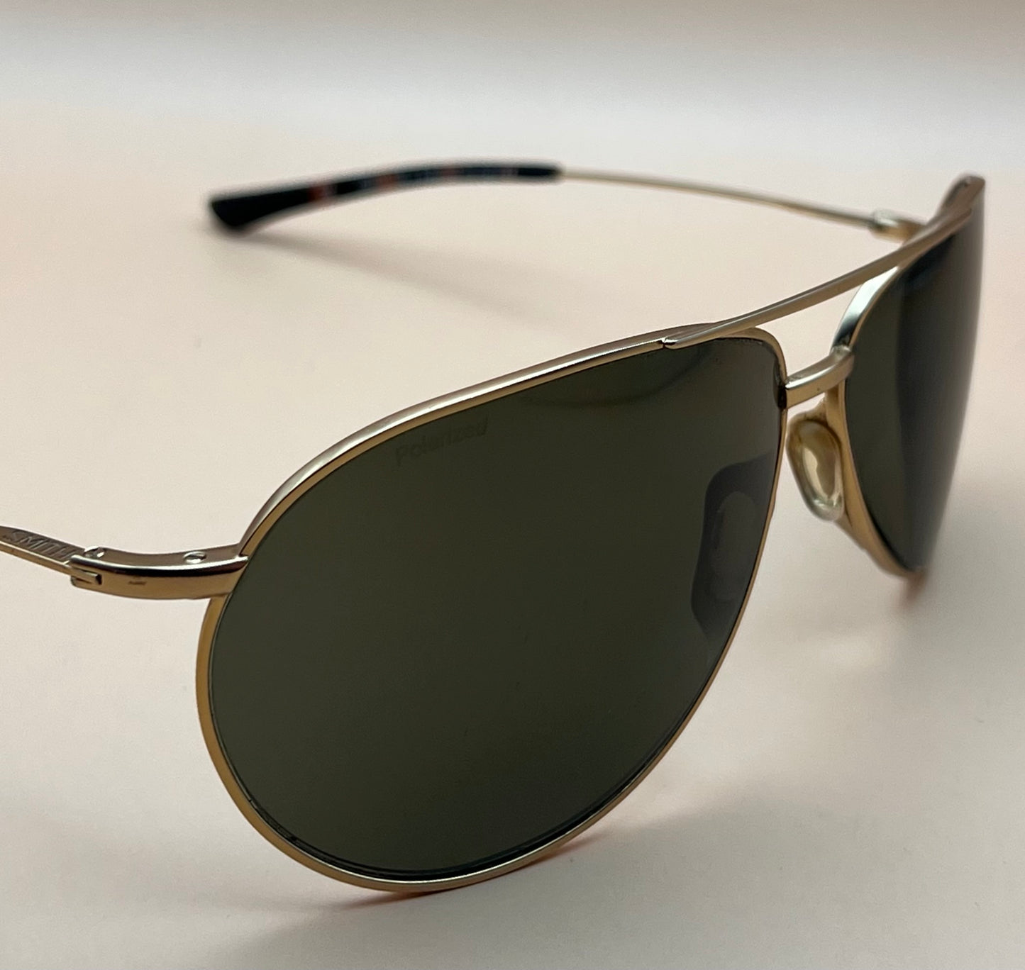 Smith Rockford Sunglasses-Matte Gold AOZ-Aviator-Polarized- Category 3 Tint / 65-13 130