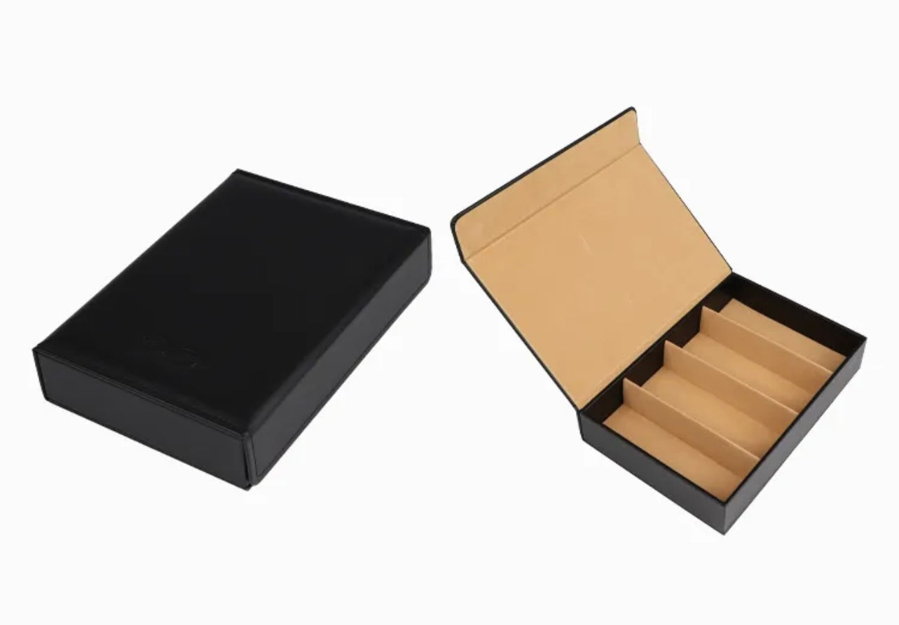 Eyewear Storage Organizer. Eco-Friendly Leather-4 Slots Perfect for Display, Storage or Travel