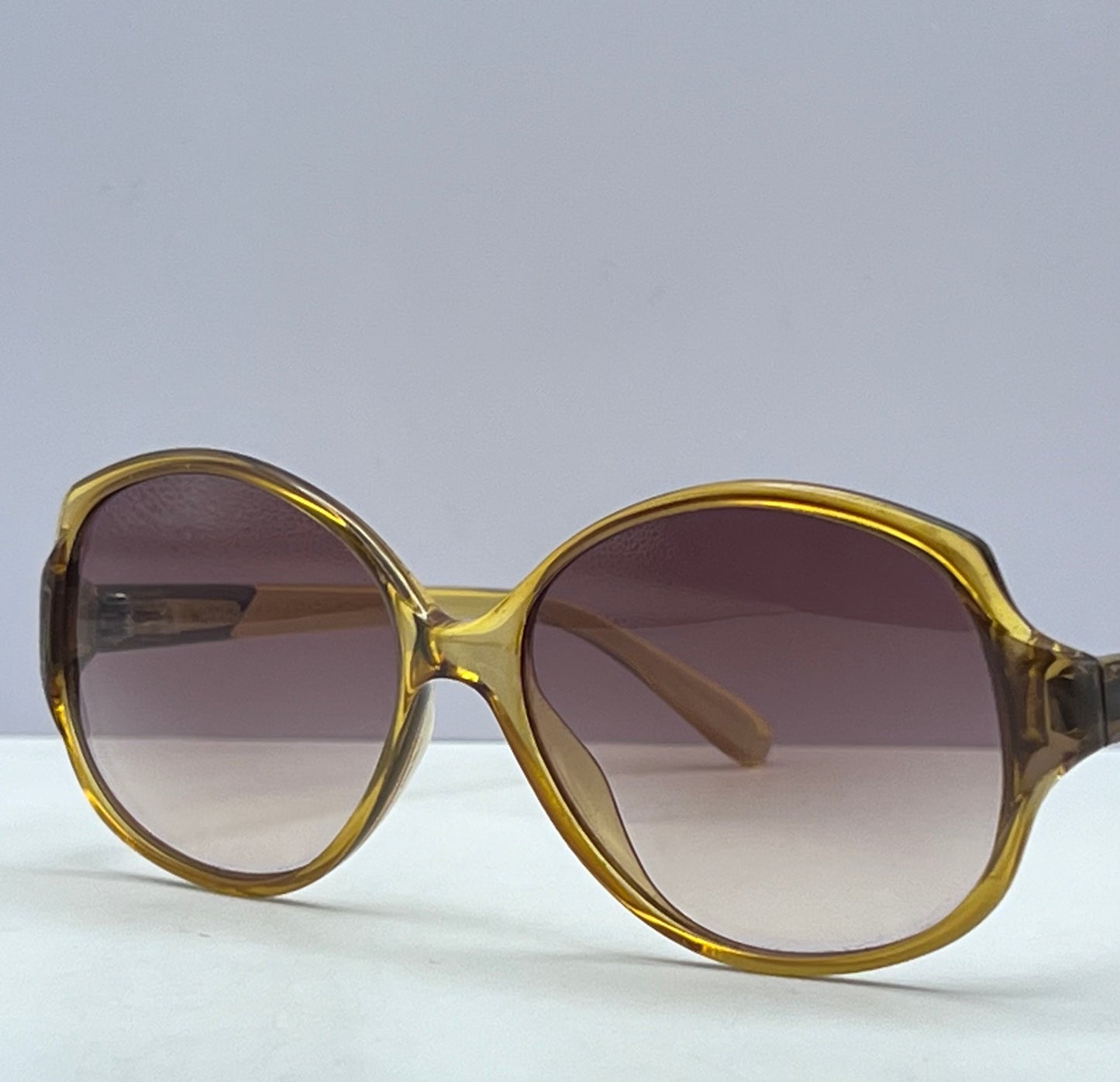 VINTAGE New/Old-Stock - Amber/Brown OPTYL Frame-with New CUSTOM “Berko Designs” Lenses